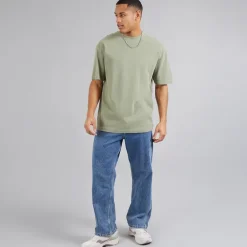 Brave Soul Herren Relaxed Fit Lao T-Shirts Grün