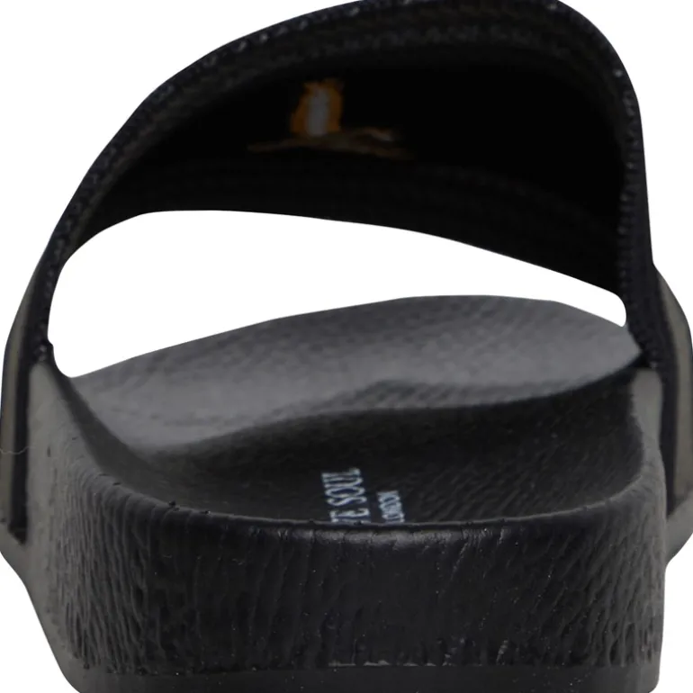 Brave Soul Herren Theo Eagle Slider Sandalen Schwarz