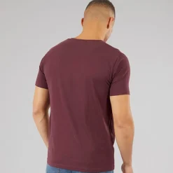 Brave Soul Herren T-Shirts 3er-Pack Marine/Khaki/Burgund