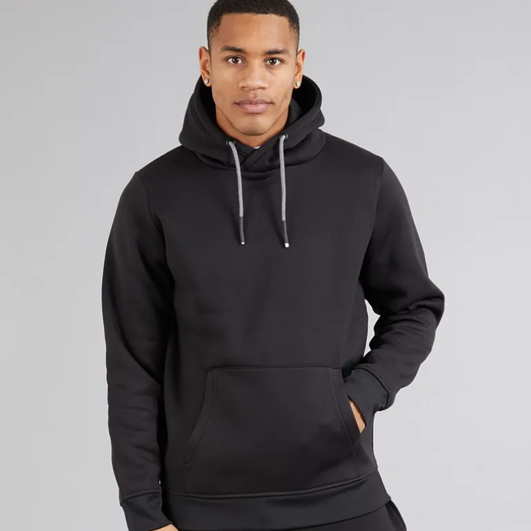 Brave Soul Herren Zoid Kapuzenpullover Jet Schwarz