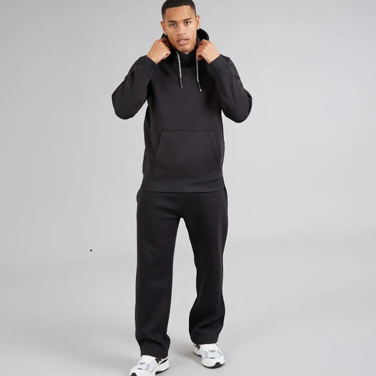 Brave Soul Herren Zoid Kapuzenpullover Jet Schwarz