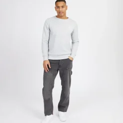 Brave Soul Jeans Herren Joiner Carpenter Loose Fit Grau gewaschen