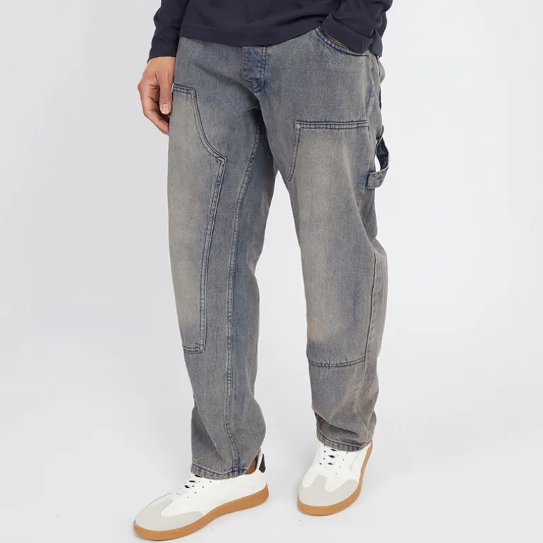Brave Soul Jeans Herren Joiner Carpenter Loose Fit Mb Blaue Waschung