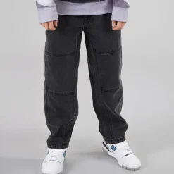 Brave Soul Junge locker geschnittene Jeans Charcoal