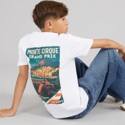Brave Soul Junge Meyan T-Shirt Optik Weiß/Mehrfarbig