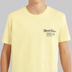 Brave Soul Junge Solaro T Shirt Zitrone/Mehrfarbig Print