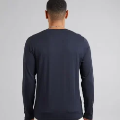Brave Soul Langarm Oberteil Herren in Marineblau