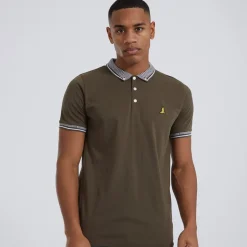 Brave Soul Poloshirt Herren Khaki