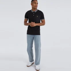 Brave Soul Poloshirt Herren Schwarz