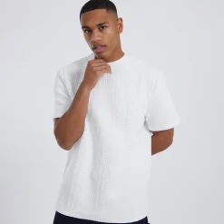 Brave Soul T-Shirt Herren in Übergröße Miska Creme