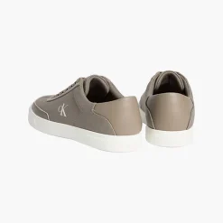 Calvin Klein Damen niedrige Profil Cuspole Turnschuhe Desert Taupe/Marshmallow