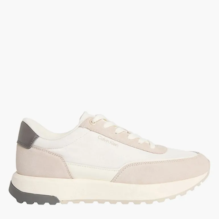 Calvin Klein Herren City Runner Turnschuhe Feather Gray/Marshmallow/Granite