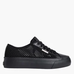 Calvin Klein Herren Damen Vulc Flatform Sneaker Triple Black
