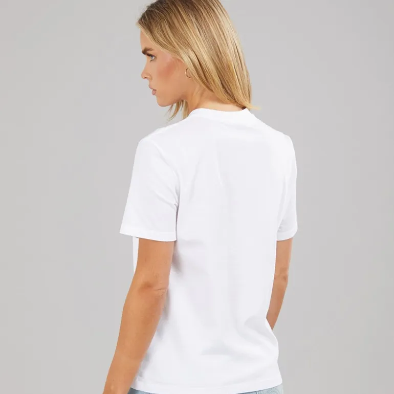 Calvin Klein Jeans Damen Classic Logo T Shirt Bright White