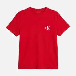 Calvin Klein Jeans Damen Logo Zweierpack T Shirts Adrenaline Rush/Brilliant White