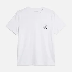 Calvin Klein Jeans Damen Logo Zweierpack T Shirts Adrenaline Rush/Brilliant White