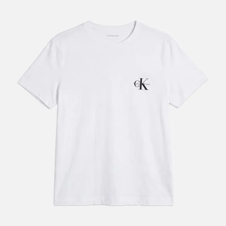Calvin Klein Jeans Damen Logo Zweierpack T Shirts Adrenaline Rush/Brilliant White