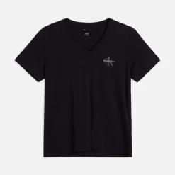 Calvin Klein Jeans Damen Monologo Zweierpack T Shirts Plein Air/Schwarz