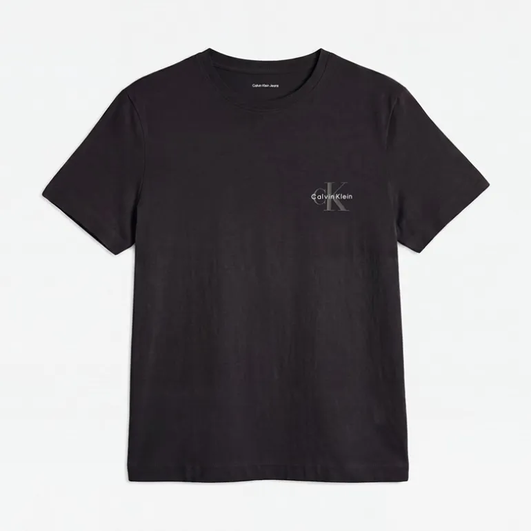 Calvin Klein Jeans Damen Monologo Zweierpack T Shirts Plein Air/Schwarz