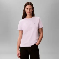 Calvin Klein Jeans Damen Monogram T Shirt Island Lilac