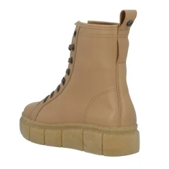 Ca'Shott Damen Casflora Spitze Stiefel Leder Beige