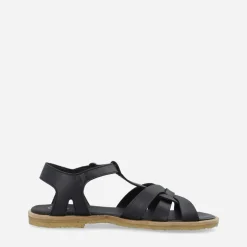 Ca'Shott Damen Casgitta Feminine Leder Sandalen Schwarz