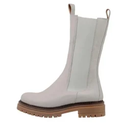 Ca'Shott Damen Cashannah Chelsea Stiefel Hoher Schnitt Leder Picasso Beige