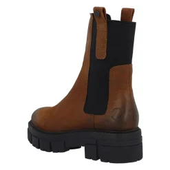 Ca'Shott Damen Casjida Chelsea Stiefel Öl Wildleder Coffee