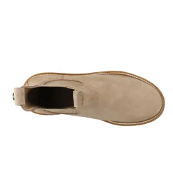 Ca'Shott Damenschuhe Casdea Chelsea Stiefel Wildleder Beige