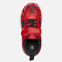 Character Junge Spiderman Augen Leuchten Sneaker Rot