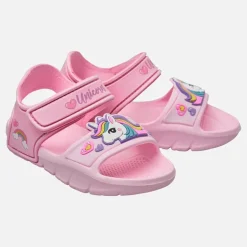 Character Mädchen Einhorn Knöchel Riemen Sandalen Rosa