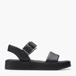 Clarks Damen Alda D-Fit Riemensandalen Schwarz