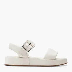 Clarks Damen Alda D-Fit Riemensandalen Off White