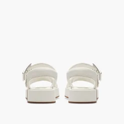 Clarks Damen Alda D-Fit Riemensandalen Off White