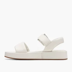 Clarks Damen Alda D-Fit Riemensandalen Off White