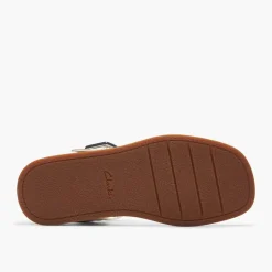 Clarks Damen Alda D-Fit Riemensandalen Off White