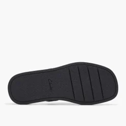 Clarks Damen Alda Glide D-Fit Slides Schwarz