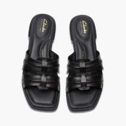 Clarks Damen Ariany Sandalen Black Leather