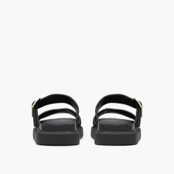 Clarks Damen Aristella D-Fit Slides Schwarz