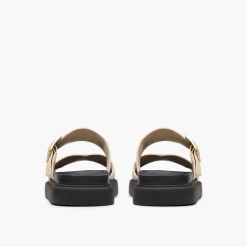 Clarks Damen Aristella D-Fit Slides Ecru