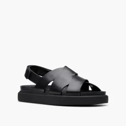 Clarks Damen Aristella Sun D-Fit Sandalen Schwarz