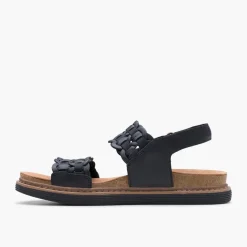 Clarks Damen Arwell Glide D-Fit Sandalen Schwarz