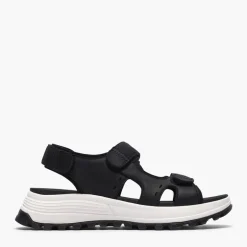 Clarks Damen ATL Trek Surf Sandalen Black Leather