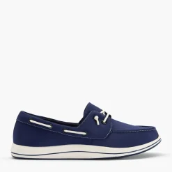 Clarks Damen Brinkley Edge Bootsschuhe Navy Canvas