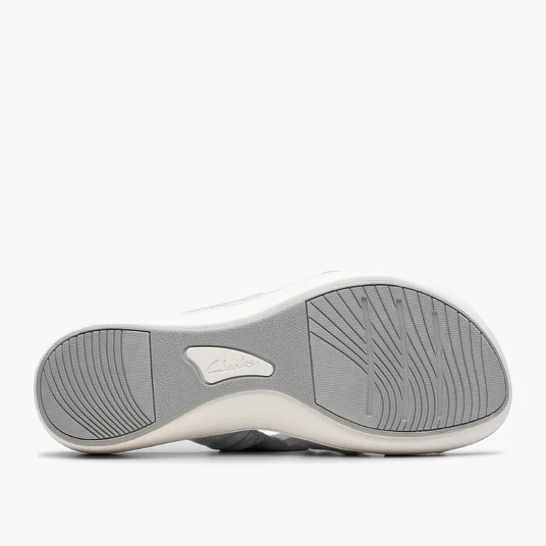 Clarks Damen Brinkley Rae Ava Sandalen Light Grey