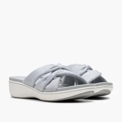 Clarks Damen Brinkley Rae Ava Sandalen Light Grey