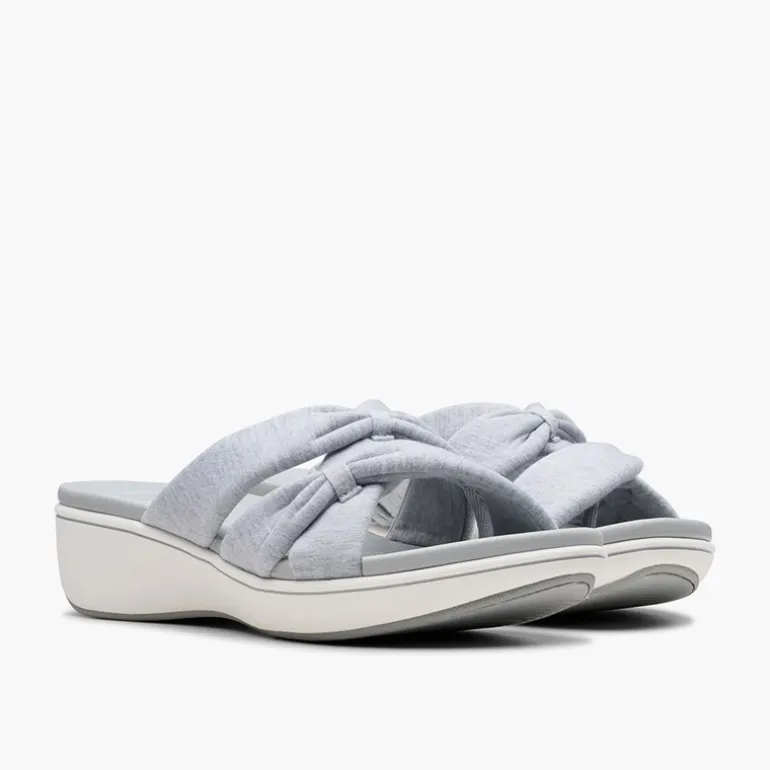 Clarks Damen Brinkley Rae Ava Sandalen Light Grey