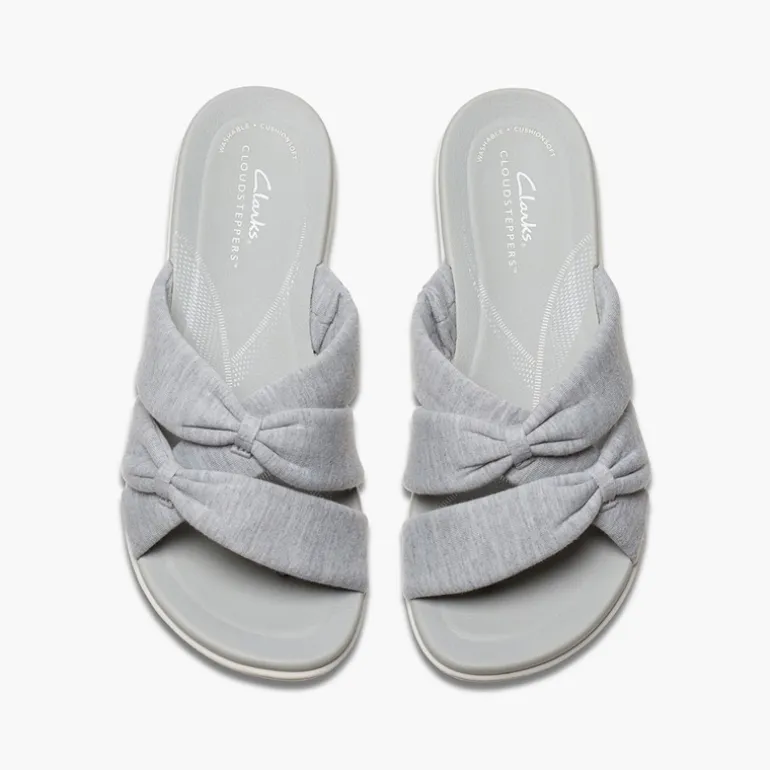 Clarks Damen Brinkley Rae Ava Sandalen Light Grey