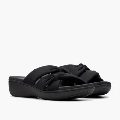 Clarks Damen Brinkley Rae Ava Sandalen Schwarz/Schwarz