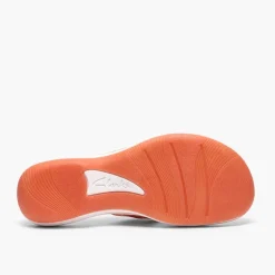 Clarks Damen Brinkley Reyna Flip Flops Orange
